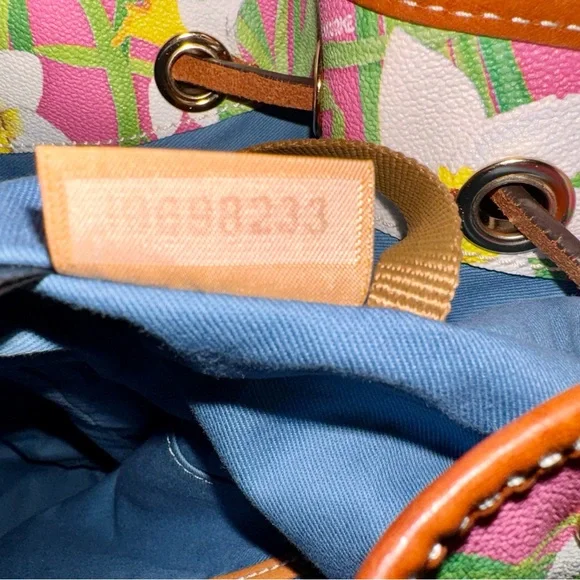 Dooney & Bourke Botanical Collection Drawstring Bucket Bag NWOT - Picture 11 of 12